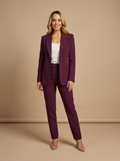 Plum Structured Blazer — Velvux
